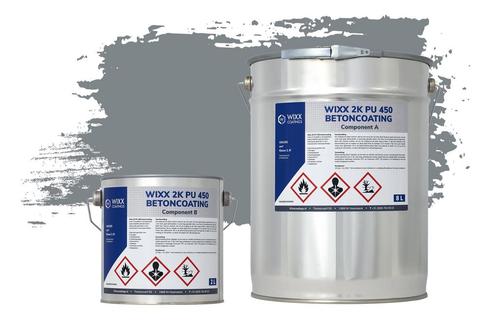 Wixx 2K PU 450 Betoncoating RAL 7046 | Telegrijs 2 5L, Doe-het-zelf en Verbouw, Verf, Beits en Lak, Verf, Grijs, Nieuw, Minder dan 5 liter