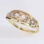Ring - 18 karaat Geel goud - Diamant - Vintage 1930, Sieraden, Tassen en Uiterlijk, Ringen, Nieuw