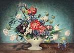 British school (XX) - A still life of a vase of flowers