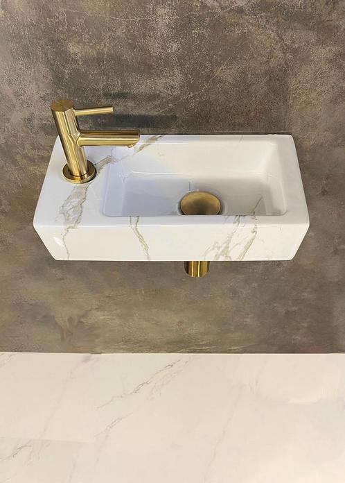 Fonteinset Rhea S mini met fontein carrara SET, Doe-het-zelf en Verbouw, Sanitair, Nieuw, Ophalen of Verzenden