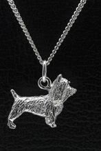 Zilveren Australische (silky) terrier ketting hanger - groot, Verzenden, Nieuw