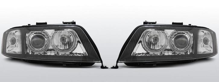 Koplampen Angel Eyes | Audi A6 C5 1999-2001 | zwart, Auto-onderdelen, Verlichting, Nieuw, Audi, Verzenden