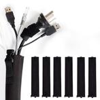 Kabelgoot - Kabel Organiser Set - 6 Stuks - Zwart, Doe-het-zelf en Verbouw, Verzenden, Nieuw