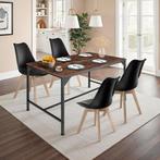 Eettafel Belfast industrieel 120x75x75cm - Industrieel hout, Huis en Inrichting, Tafels | Eettafels, Verzenden, Nieuw