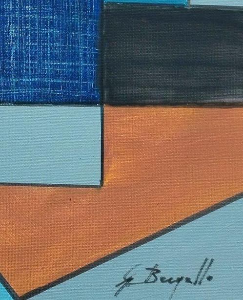 Giorgio Bergallo - BLUE JEANS, Antiek en Kunst, Kunst | Schilderijen | Modern
