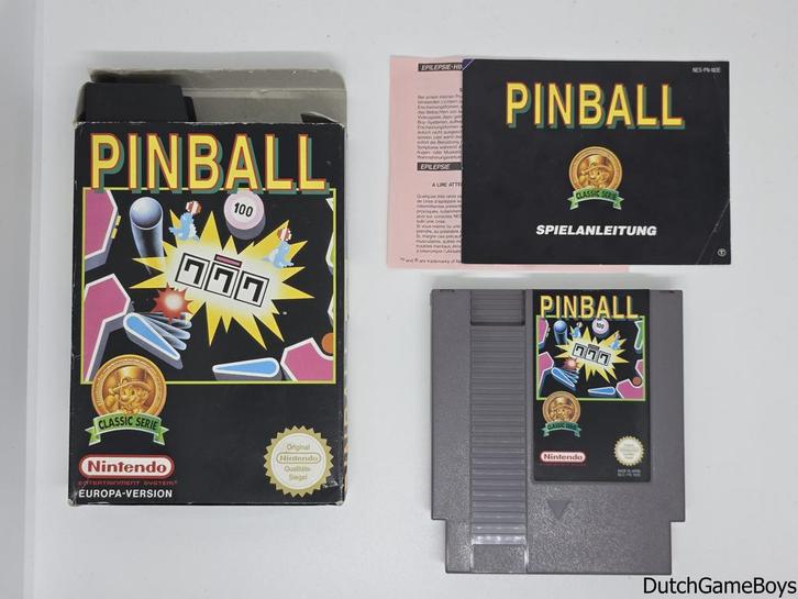 Nintendo Nes - Pinball - NOE - European Version, Spelcomputers en Games, Games | Nintendo NES, Gebruikt, Verzenden