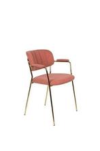 Eetkamerstoel - Roos - Goud/Roze - House of Rebels, Huis en Inrichting, Stoelen, Verzenden, Nieuw