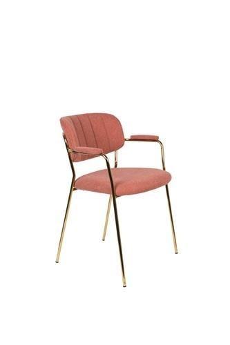 Eetkamerstoel - Roos - Goud/Roze - House of Rebels, Huis en Inrichting, Stoelen, Nieuw, Verzenden