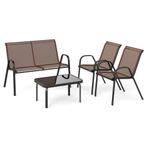 LIVSK Outdoor Loungeset - 2 Stoelen en Loveseat met Salontaf, Tuin en Terras, Verzenden, Nieuw