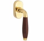 Draaikiepgarnituur Bonton bubinga/Elegant messing ongelakt, Ophalen of Verzenden, Nieuw