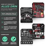 Gereedschapskoffer gevuld - Gereedschapstrolley - 949 delig, Doe-het-zelf en Verbouw, Verzenden, Nieuw