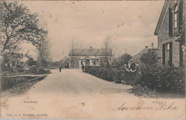 HALL - Dorpstraat, Verzamelen, Ansichtkaarten | Nederland, Verzenden