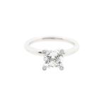 Witgouden Phlox ring gezet met Lemonquartz en diamant;..., Sieraden, Tassen en Uiterlijk, Ringen, Goud, Met edelsteen, Gebruikt