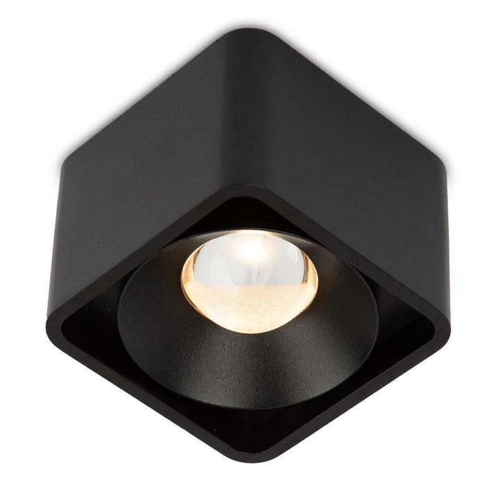 Lars Opbouwspot Zwart Binnenverlichting Spots opbouw, Huis en Inrichting, Lampen | Spots, Nieuw, Metaal of Aluminium, Plafondspot of Wandspot