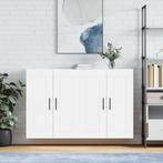 vidaXL Hangkasten 2 st bewerkt hout wit, Verzenden, Nieuw, 50 tot 100 cm, Minder dan 100 cm