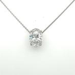 Halsketting - 14 karaat Witgoud - 4.02ct. tw. Diamant, Sieraden, Tassen en Uiterlijk, Kettingen, Nieuw