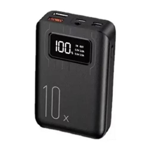 Mini Powerbank 10.000mAh - Dual 2x USB Poort - LED Display, Telecommunicatie, Powerbanks, Nieuw, Verzenden