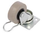 Zwenkwiel met rem - 40mm - 30kg - Grijs, Ophalen of Verzenden, Nieuw