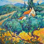 Vitaly Leshukov Soldatov (1968) - Casa con tejado naranja en