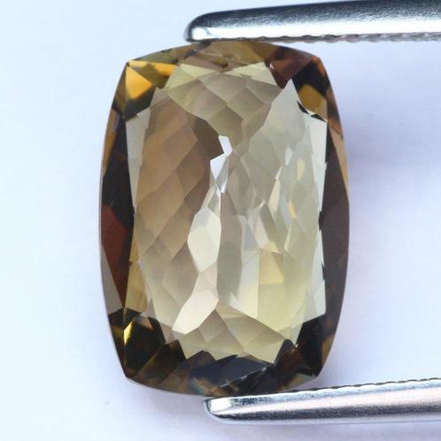 Geel Zoisiet - 6.37 ct - nternational Colored Gemstone, Sieraden, Tassen en Uiterlijk, Edelstenen