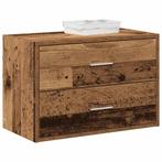 vidaXL Kast met 2 lades 60x31x40 cm bewerkt hout oud, Kinderen en Baby's, Kinderkamer | Commodes en Kasten, Verzenden, Nieuw