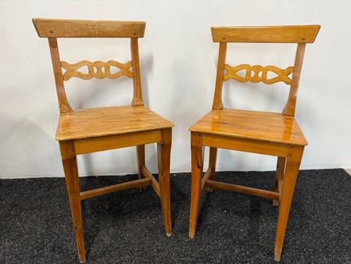 Stoel (2) - Hout - Zweedse stoelen, Antiek en Kunst, Curiosa en Brocante