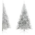 vidaXL Kunstkerstboom half met standaard 240 cm PET, Verzenden, Nieuw