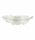 Haarspeld Patentspeld Veervorm 9cm – Metaal Feather – Zilver, Nieuw