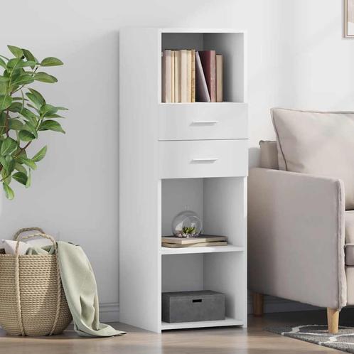 vidaXL buffetkast 40x42,5x124 cm bewerkt hout wit, Huis en Inrichting, Kasten | Buffetkasten, 25 tot 50 cm, Nieuw, Overige houtsoorten