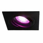 Zigbee smart Inbouwspot Zwart 4.7W | Rond | 80 mm, Nieuw, Ophalen of Verzenden, Led