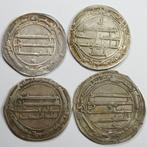 islamitisch. Abbasid Caliphate – Group of 4 Abbasid Silver