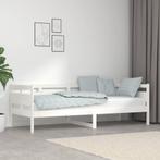 vidaXL Slaapbank massief grenenhout wit 80x200 cm, Eenpersoons, Verzenden, Wit, Nieuw