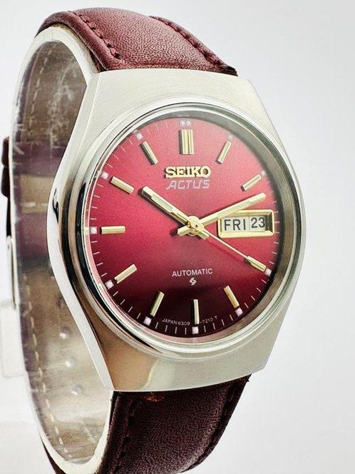 Seiko - Seiko Actus Automatic - Cal. 6309 Japan Made - Red, Sieraden, Tassen en Uiterlijk, Horloges | Antiek