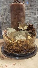 Houten Vosjes met bontje assorti 2 stuks, Ophalen of Verzenden, Nieuw