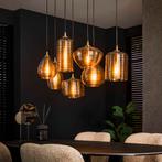 Hanglamp Eettafel - Nieuw - Glas - Direct Leverbaar - Uniek, Huis en Inrichting, Verzenden, Modern, Industrieel, Design, Minimalistisch, Organisch