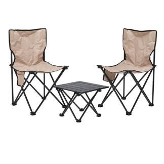 Campingtafel met stoelen | Redcliffs | 3-delig (Inklapbaar), Caravans en Kamperen, Kampeermeubelen, Nieuw, Verzenden