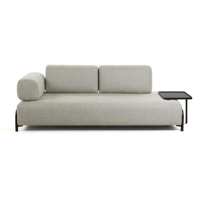 *WOONWINKEL* Kave Home Compo Beige 3-zits Bank Met Tafeltje, Huis en Inrichting, Banken | Bankstellen, Nieuw, Verzenden