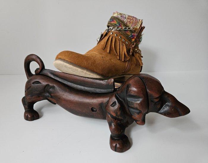 Vintage schoenenschraper - Teckel - Gietijzer Schraper - 11, Antiek en Kunst, Curiosa en Brocante