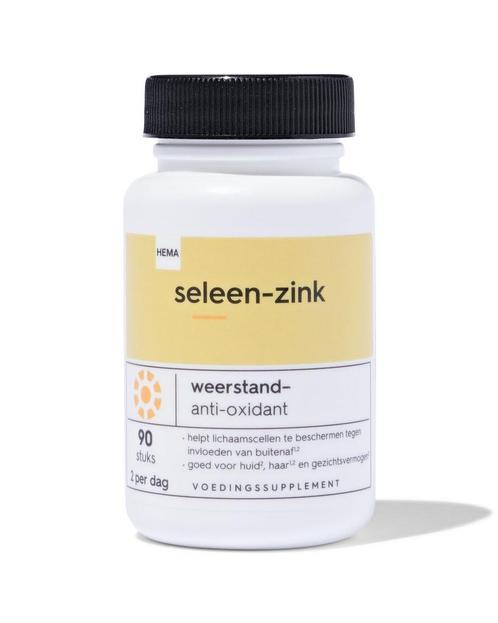 HEMA Seleen - zink 90 stuks 3=50% / 2=30%, Sport en Fitness, Gezondheidsproducten en Wellness, Nieuw, Verzenden