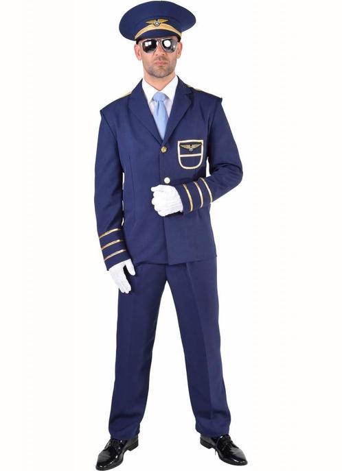 Pilotenpak blauw carnaval, Kleding | Heren, Carnavalskleding en Feestkleding, Nieuw, Ophalen of Verzenden