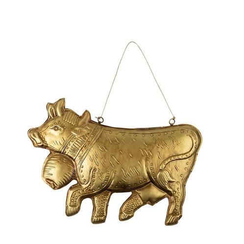 hanger ijzer koe goud 27cm, Huis en Inrichting, Woonaccessoires | Overige, Verzenden