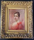 Louis Marie De Schryver (1862-1942) - Portrait de femme à la, Antiek en Kunst