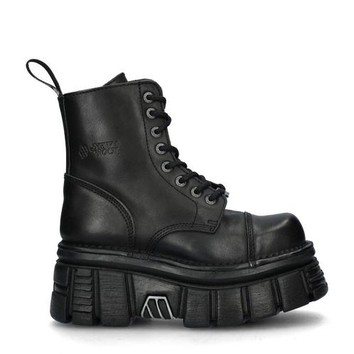 New Rock Mili083 - S21 Tow boots, Kleding | Dames, Schoenen, Zwart, Nieuw, Verzenden