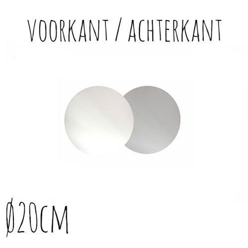 Taartonderzetter Wit / Zilver Ø20cm 10st., Hobby en Vrije tijd, Taarten en Cupcakes maken, Nieuw, Verzenden