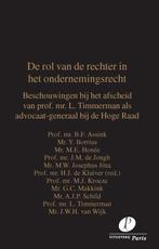 9789462512276 De rol van de rechter in het ondernemingsrecht, Verzenden, Zo goed als nieuw, B.F. Assink