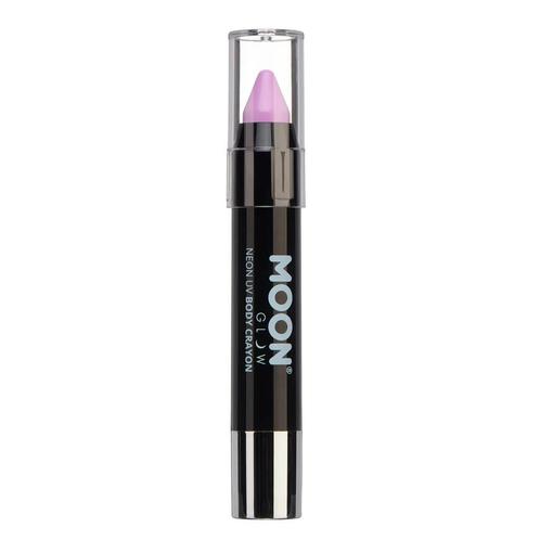 Moon Glow Pastel Neon UV Body Crayons Pastel Lilac 3.2g, Hobby en Vrije tijd, Feestartikelen, Nieuw, Verzenden