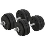 10% KORTING! - Halterset 30 Kg Halterset Met Halterschijven, Sport en Fitness, Fitnessmaterialen, Verzenden, Nieuw