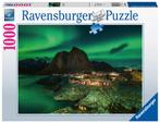 Ravensburger Puzzel 1000 stukjes, Aurora Borealis Noorwegen,, Verzenden, Nieuw