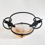 Muller Frères - Tafelmiddenstuk - Gevormd glas, Gietijzer