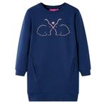 vidaXL Kinderjurk 92 marineblauw, Verzenden, Nieuw